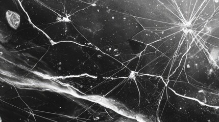 Abstract Black And White Cracked Texture
