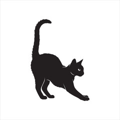 cat silhouette vector