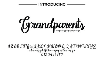 Grandparents - Elegant Script Font for Smooth Handwritten Design and Creative Typography