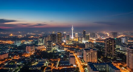 Fototapeta premium Cityscape at Night.