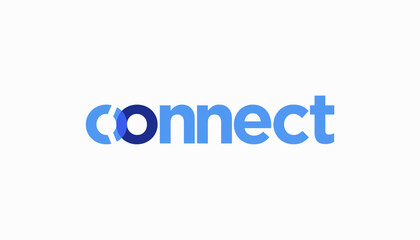 logo design connection simple icon vector illustration. Modern Networking Logo Design Vector