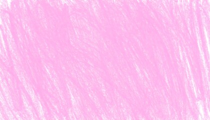 Fototapeta premium Pastel pink crayon strokes on white