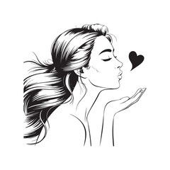 Romantic Gesture with Flying Hearts