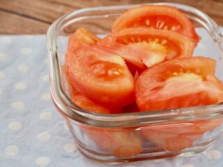 신선한 유기농 채소 빨간 토마토