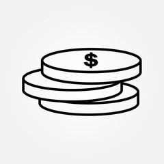 coins icon symbol illustration vector eps10 logo template design pattern seamless bright minimal design flat design realistic style simple design modern design