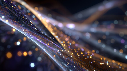 Illuminated Fiber Optics: A mesmerizing display of illuminated fiber optic strands.
