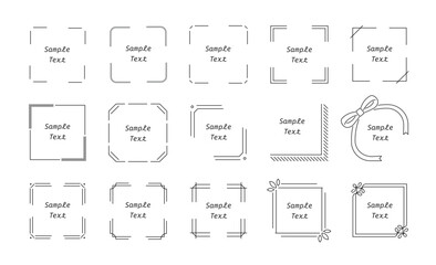 シンプルで汎用性の高いコーナー飾りセット
