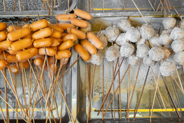 frozen raw food at horizontal composition