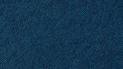 Close-up of blue denim fabric background with detailed cotton weave and stitching. Realistic textile surface ideal for fashion, branding, or product mockups.