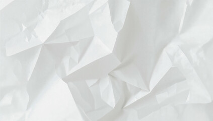 Obraz premium Delicate white tissue paper background with soft wrinkles and semi-transparent layers. Light, airy paper texture for modern design and presentation.