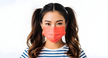 Smiling Young Asian Woman Cooking in Modern Kitchen