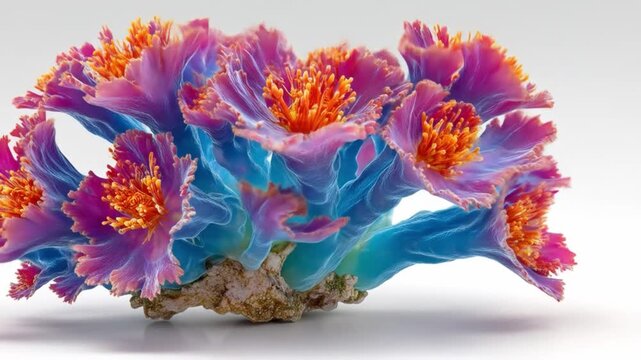 Colorful coral reef specimen
