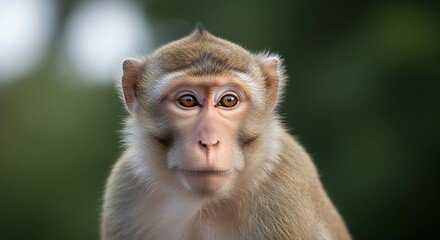 Fototapeta premium Close Up of a Curious Monkey.