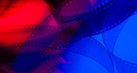 cinematic abstract background with film strip