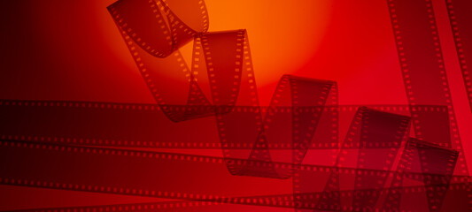 cinematic abstract background with film strip