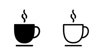 coffee cup icon symbol for apps and websites. cup a coffee sign and symbol