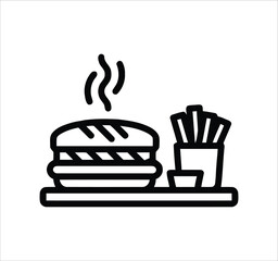 Restaurant & Food Service set of web icons in line style. Editable stroke icons including menus, meals, dining, drinks, cafes, bars, delivery, culinary branding, and various types of food and restaura