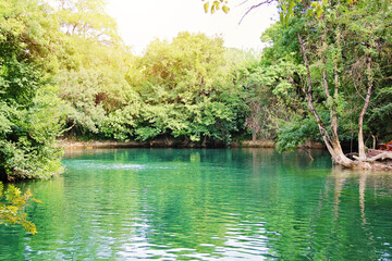 Trebizat River Landscape View in Bosnia and Herzegovina at Kravica Waterfalls