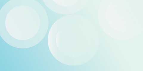 Minimalist banner background. Green and blue gradations.Circle geometric background simple art
