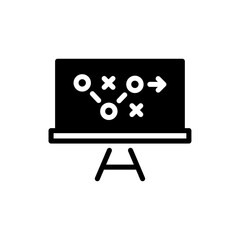 Strategic Planning A Simplified Visual Representation on a Chalkboard