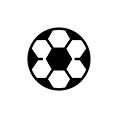 Obraz premium Black and white vector icon of a soccer ball, ideal for sports branding, game apps, or athletic event designs. A clean, minimalist graphic symbolizing global football and competitive spirit