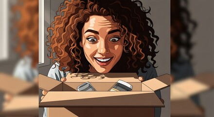 Joyful Young Woman Whisking Ingredients in a Bright Kitchen