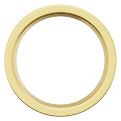 3D Gold Circle Frame Icon