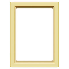 Obraz premium 3D Gold Vertical Frame Icon