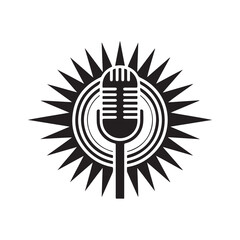 microphone icon vector illustration