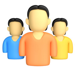 Group Discussion 3D Illustration