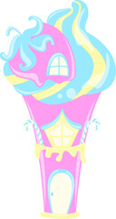 Candy Fantasy World Illustration