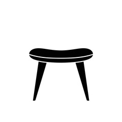 wooden chair isolated on white