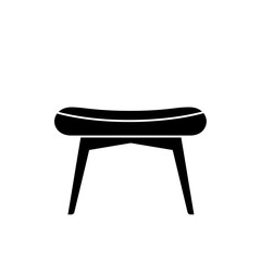 Round Table Icon – Modern Furniture, Dining, Coffee Table Vector Symbol