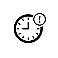 Deadline Alert Icon – Time Warning, Urgency, Schedule Reminder Vector Symbol