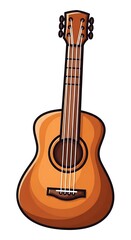 Fototapeta premium Acoustic Guitar Illustration.