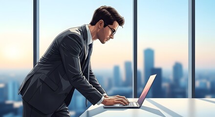 Determined Young Person Baking, Mixing Ingredients in Kitchen