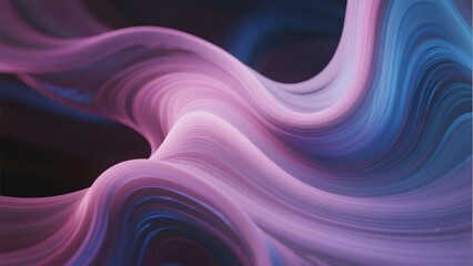 Abstract flowing waves in vibrant purple and blue hues