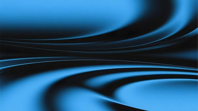 Abstract blue wavy patterns with smooth gradients and flowing lines