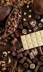 chocolate and coffee beans