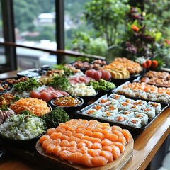 Sumptuous food posing