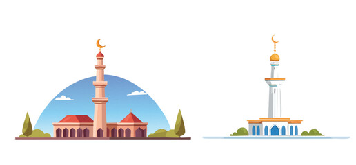 Fototapeta premium vector mosque in istanbul