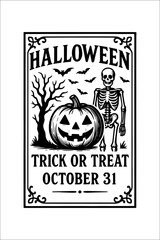 Halloween Label Desgin / 31 October