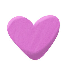 pink paper heart, romance symbol