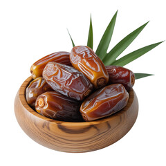 dry fruits set with dates on a wooden platter and box
