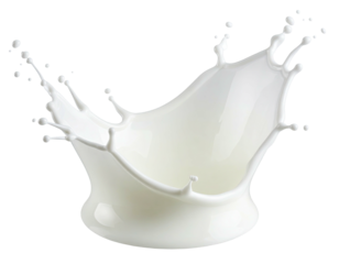 A high-speed capture of a bright white liquid crown splash against a dark background