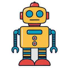 Fototapeta premium funny cartoon robot