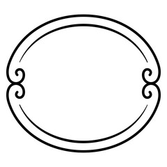 심플 빈티지 제목 테두리 일러스트