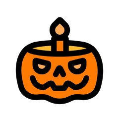 pumpkin candle