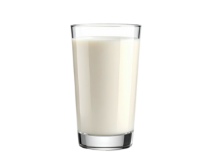 A tall, clear glass filled to the brim with a milky, opaque white beverage