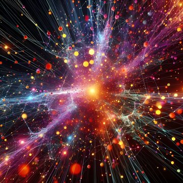 3D Scatter Plot with Particle Clusters
